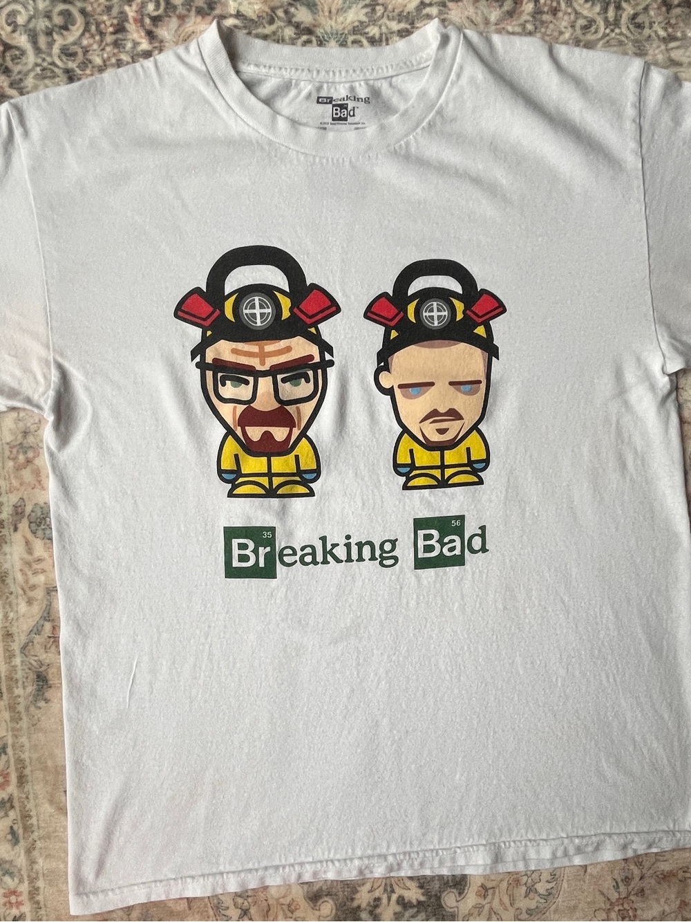 Breaking Bad Graphic Tshirt with Cartoon Caricatures - Mens XL Tee